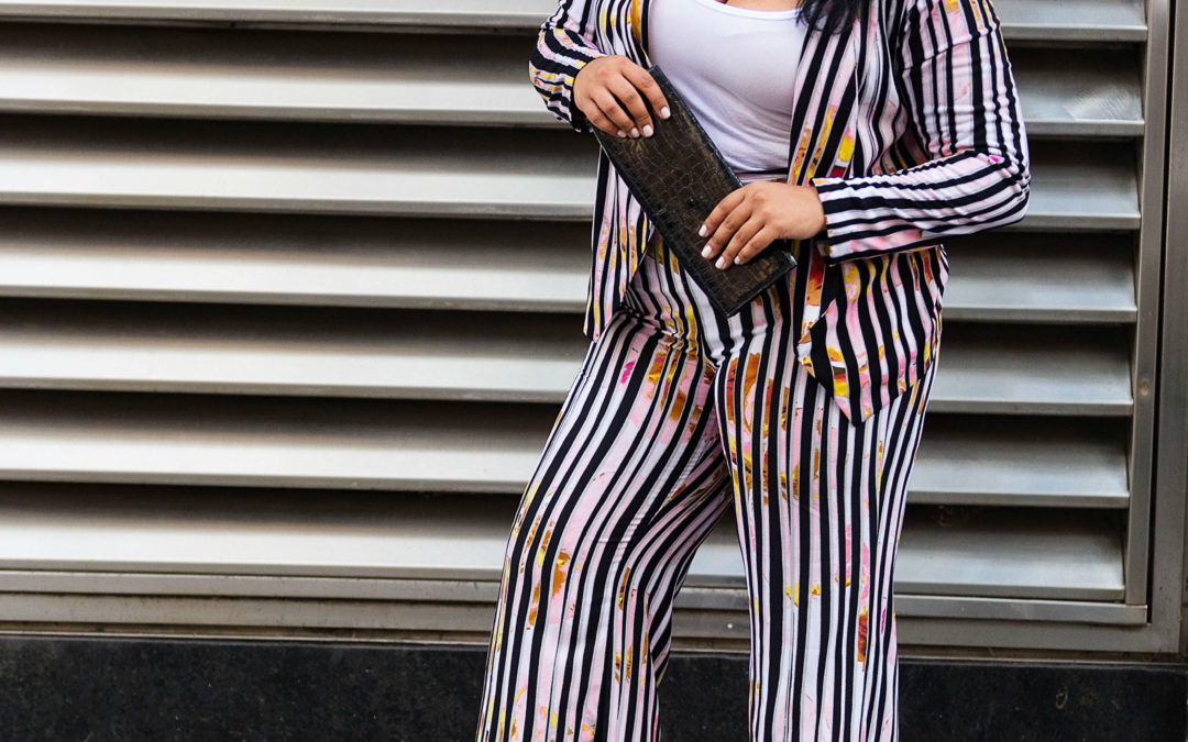 A new Take on a Pinstripe Suit