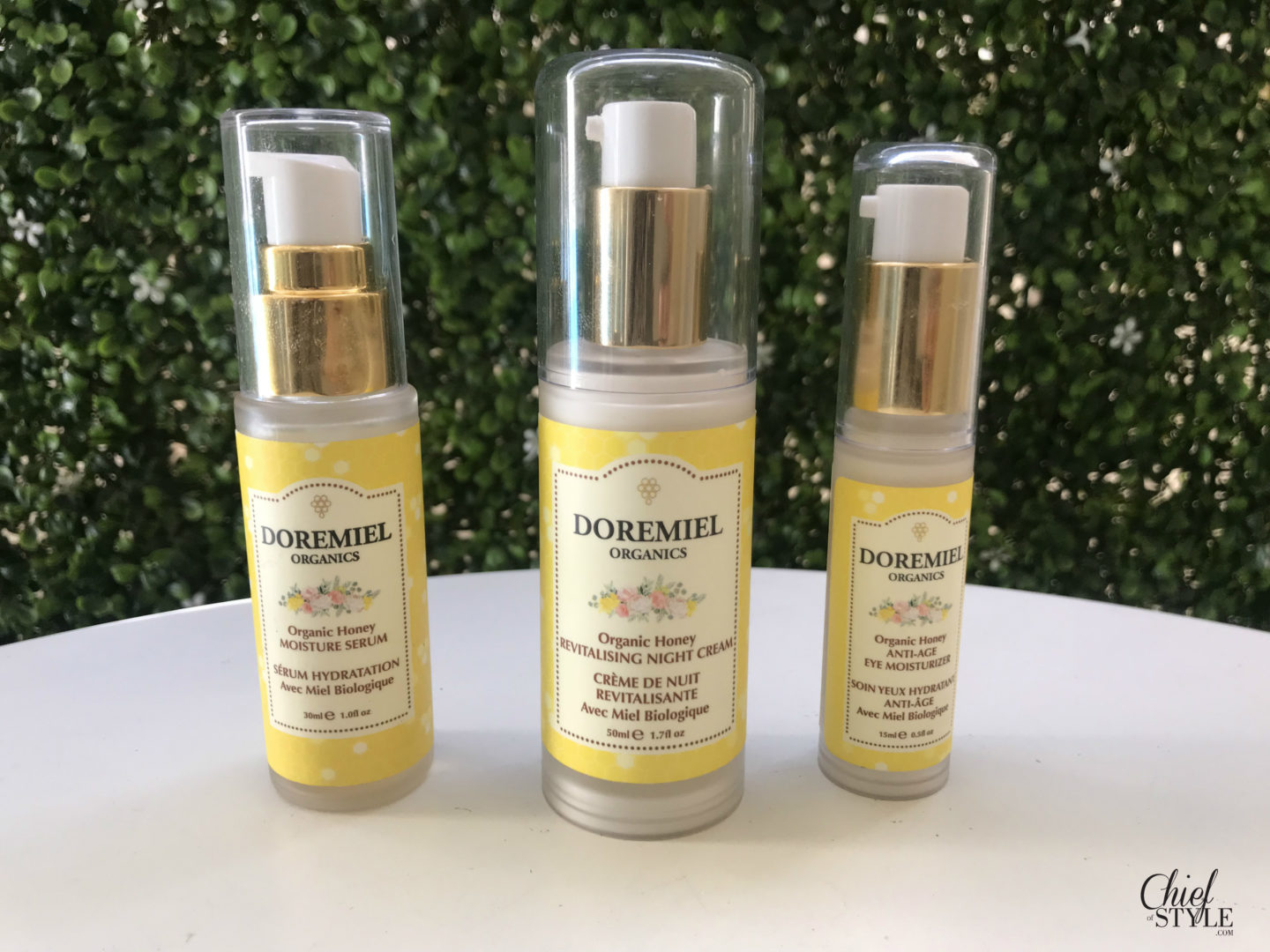 Amy Stretten Chief of Style reviewed Doremiel Organics skin care products